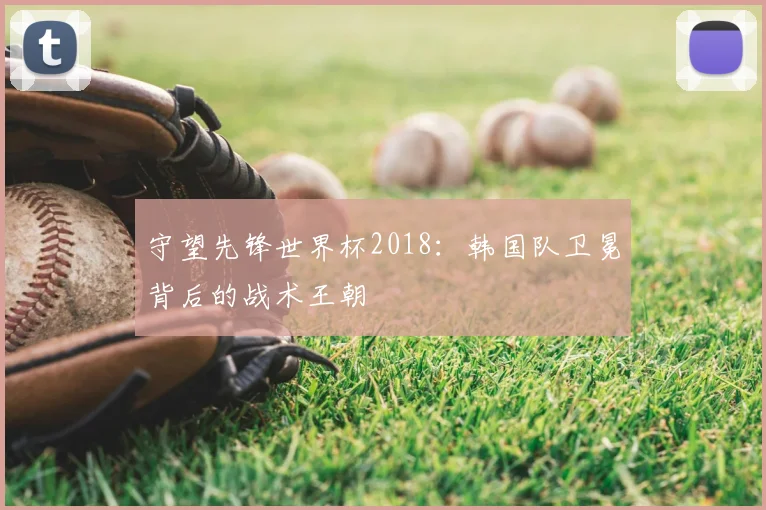 守望先锋世界杯2018：韩国队卫冕背后的战术王朝