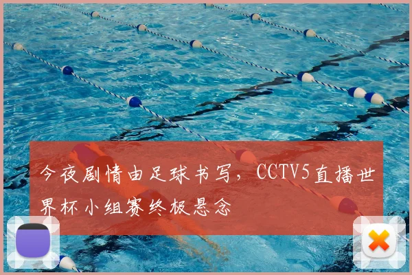 今夜剧情由足球书写，CCTV5直播世界杯小组赛终极悬念